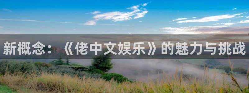 门徒娱乐.ccmpc29官网版下载：新概念：《佬中文娱乐》的魅力与挑战